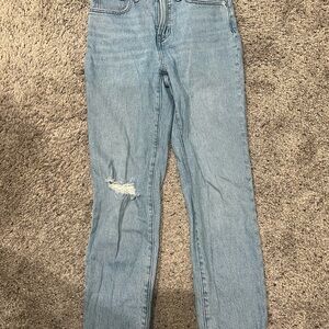 Madewell Light Blue Straight Leg Jeans